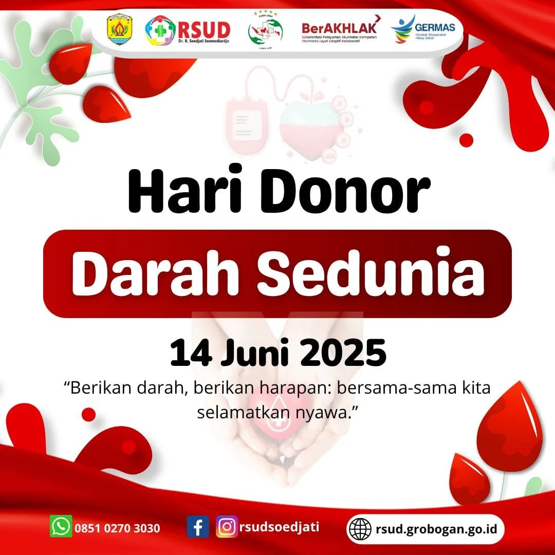 Peringatan Hari Donor Darah Sedunia: “Berikan Darah, Berikan Harapan — Bersama Kita Selamatkan Nyawa”